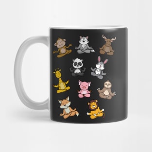 Cute animal doing yoga Mug